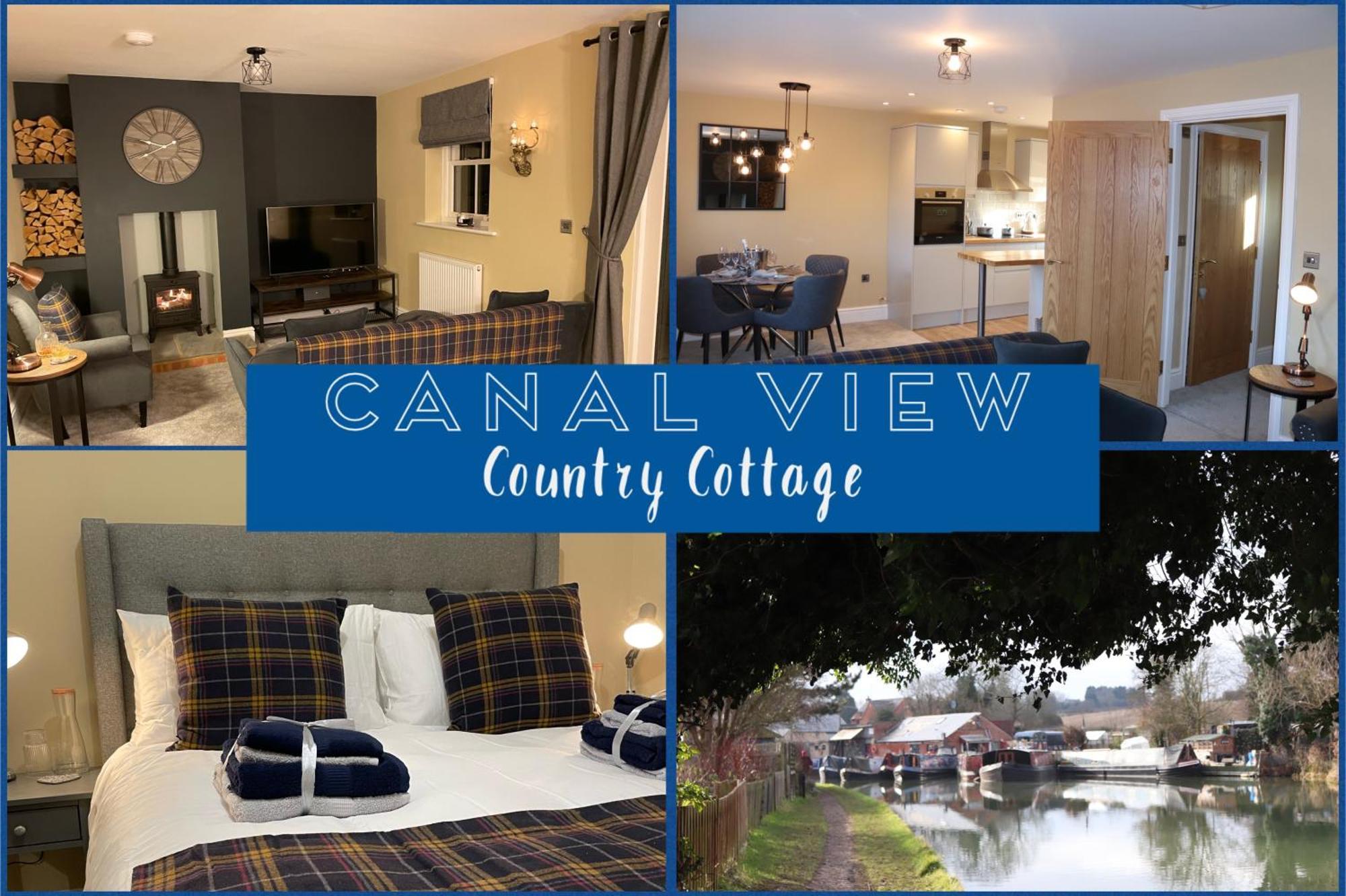 Canal View Cottage With Log Fire & Parking Blisworth Exteriér fotografie